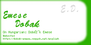 emese dobak business card